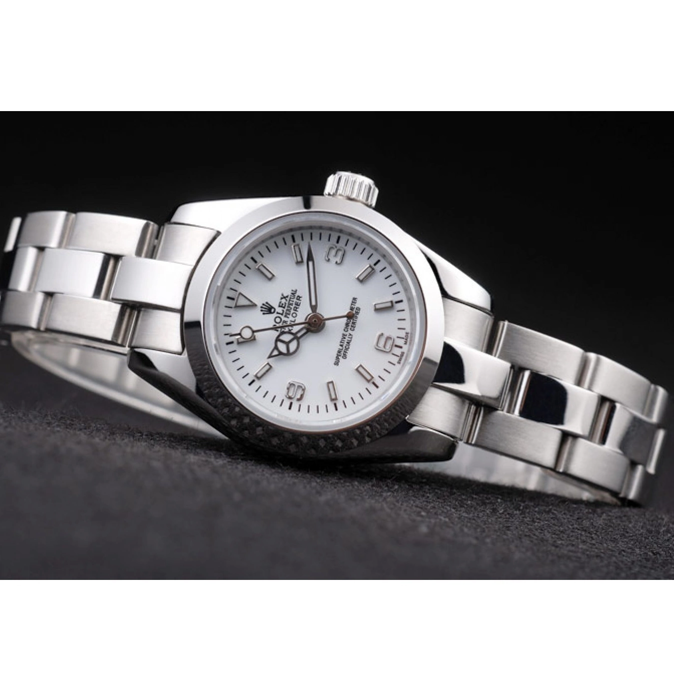 Good Copy Rolex Watches Explorer Dial White Stainless Polished Steel 98088 Rolex 0730